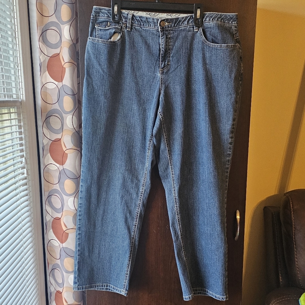 Cato Women's Straight Leg Blue Jeans